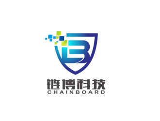 郭慶忠的鏈博科技公司logologo設(shè)計