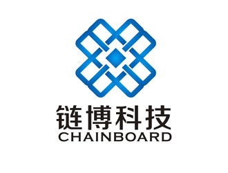 楊占斌的鏈博科技公司logologo設(shè)計