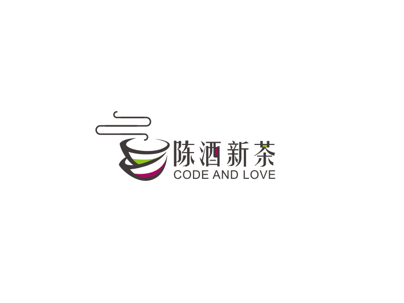 陳酒新茶logo設計