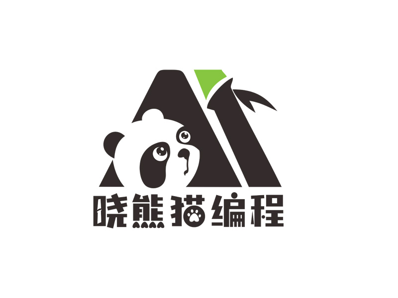 AI熊貓編程logo設計