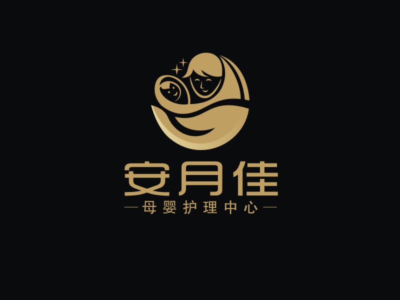 勞志飛的上海安月佳母嬰護理中心logo設(shè)計