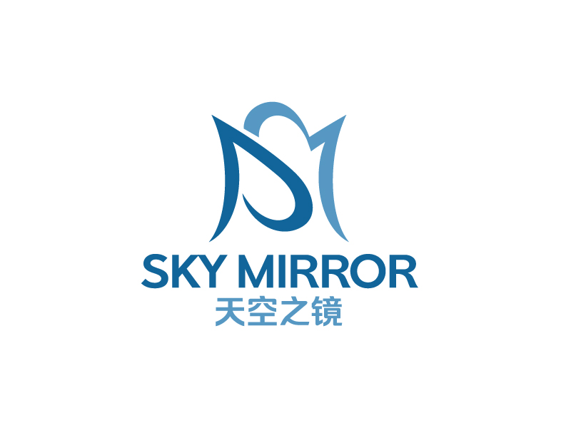 唐國(guó)強(qiáng)的天空之鏡 Sky MIrrorlogo設(shè)計(jì)