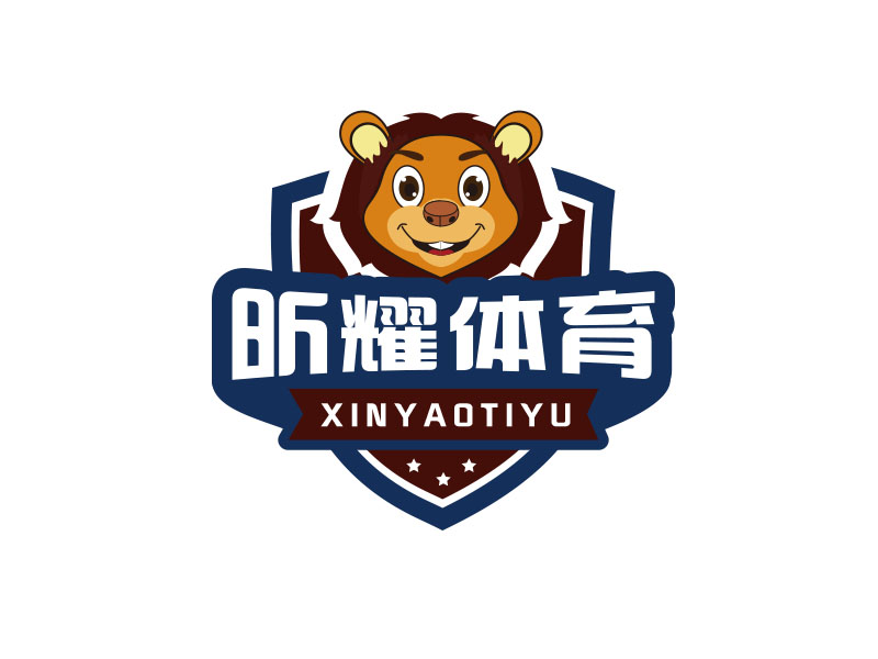 昕耀體育，副標(biāo)題：SPARKLE SPORTSlogo設(shè)計(jì)