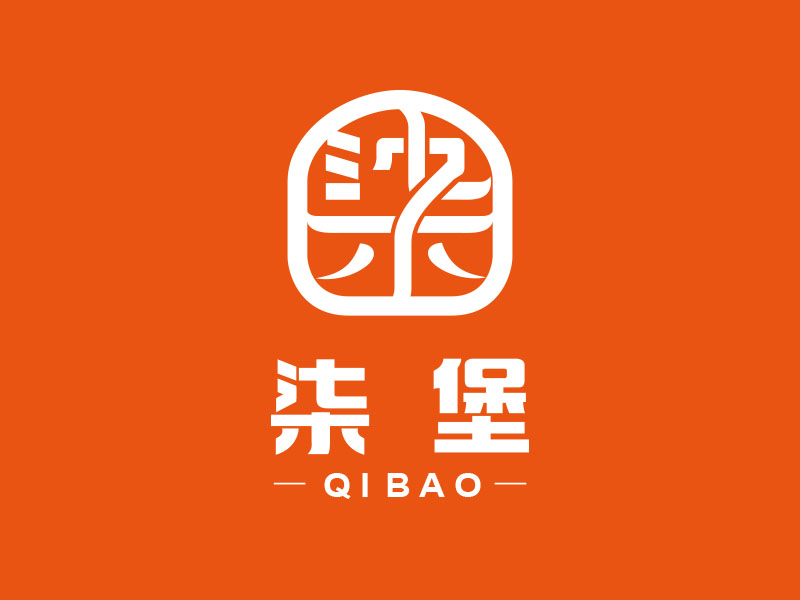 朱紅娟的柒堡logo設(shè)計